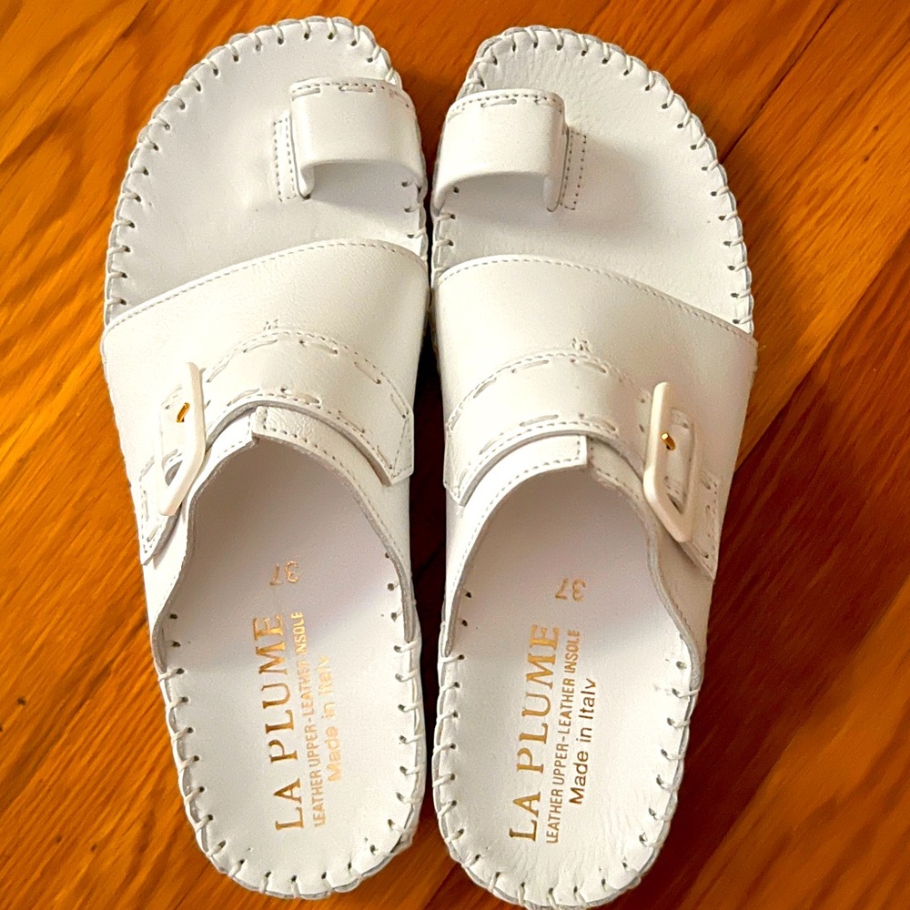 Brand new La Plume leather sandals.  Size 37.